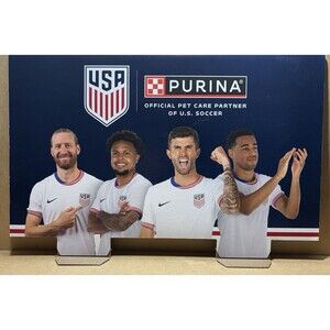 Purina US Soccer USMNT Cardboard Store Display Pulisic McKennie Adams Ream